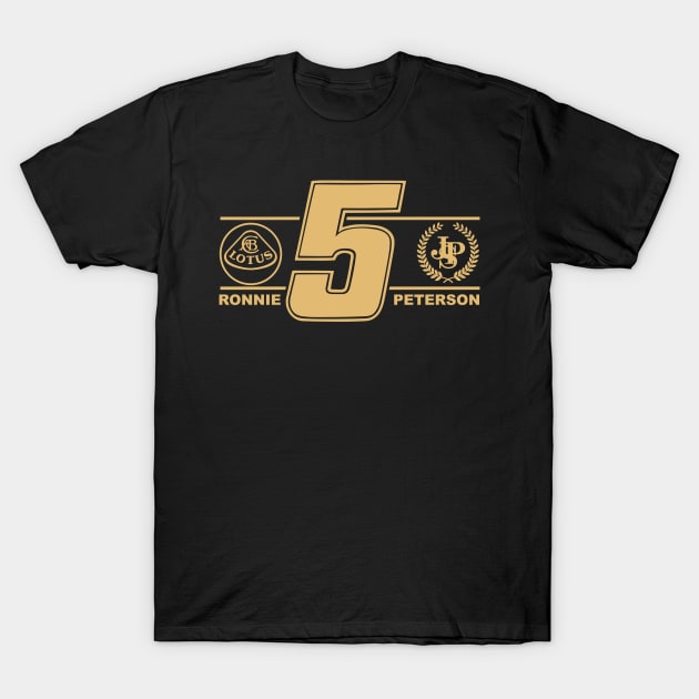 Lotus Ronnie Peterson F1 T-Shirt by Alexventura